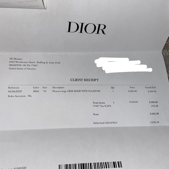 PINK CHRISTIAN DIOR BOOK TOTE MEDIUM - Picture 2 of 16